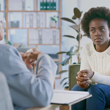 A warm, supportive counselling session